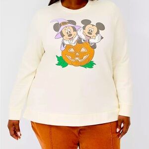 NWT Lane Bryant Disney Mickey and Minnie Halloween sweatshirt, plus sizes!
